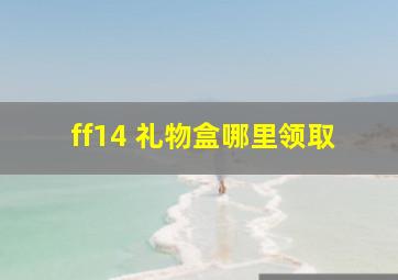 ff14 礼物盒哪里领取